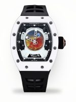 Luxury Super Clone Richard Mille RM 52-05 Pharrell Williams Black Strap Watch – Swiss Movement, Cosmic Dial image 1