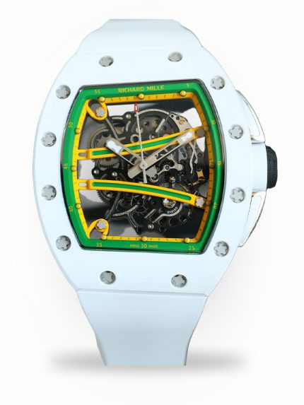 Best Richard Mille RM 61-01 Super Clone Yohan Blake Watch | Swiss Movement | Luxury Ceramic Carbon Fiber Design image 1