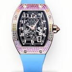 Swiss Richard Mille RM 67-01 Super Clone For Stylish Gentlemen – Skeleton Dial, Blue Rubber Strap, Ultra-Thin Case image 1