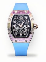 Swiss Richard Mille RM 67-01 Super Clone For Stylish Gentlemen – Skeleton Dial, Blue Rubber Strap, Ultra-Thin Case image 1