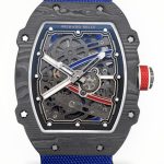 Richard Mille RM 67-02 Sebastian Ogier Super Clone Swiss Extra Flat Watch For Men – Skeleton Dial with Blue Nylon Strap image 1