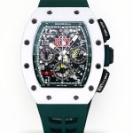 Luxury Super Clone Richard Mille RM 011 Massa Flyback Chronograph – Swiss Movement, Green Rubber Strap image 1